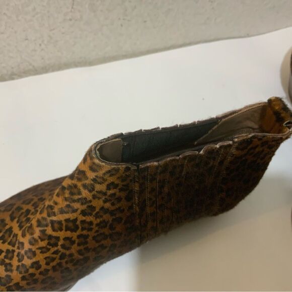 New Buttero Women’s ankle Boots Size 40 Booties Leopard pony hair Italy - Picture 7 of 9